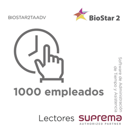 [BioStar2-TA-ADV] Software Administración de T&A hasta 1000 empleados