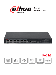 [DH-PFS4226-24ET-240] Switch PoE Administrable 24 Puertos